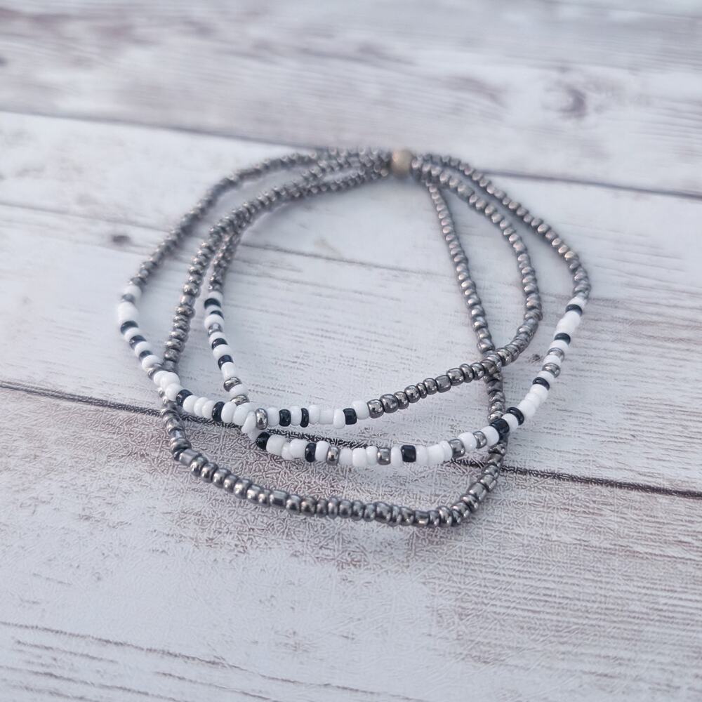 Multi Row Stretch Bracelet - Picture 6 of 8